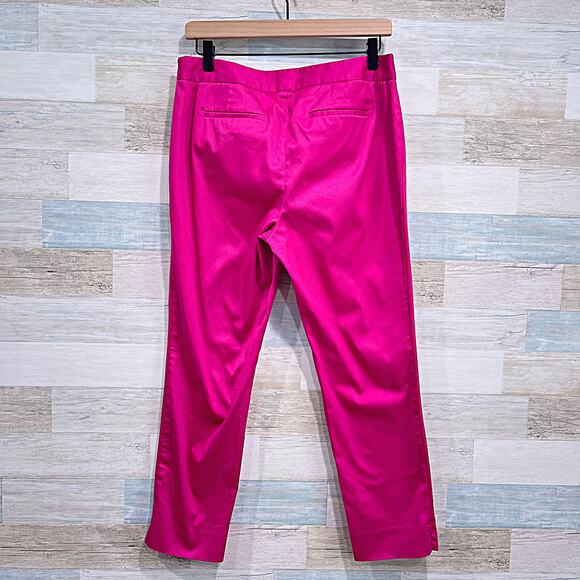 RSVP By TALBOTS Sateen Chino Pants Pink Crop Ankle Work Womens 8P 8 Petite - Picture 4 of 6